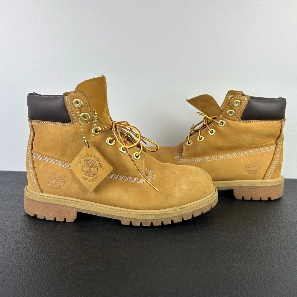 Timberland Classic 6″ Waterproof‎ Boots Men's 5M Wheat Nubuck Primaloft Excel